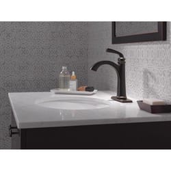Delta Geist Oil Rubbed Bronze Single-Handle Bathroom Sink Faucet 4 in.