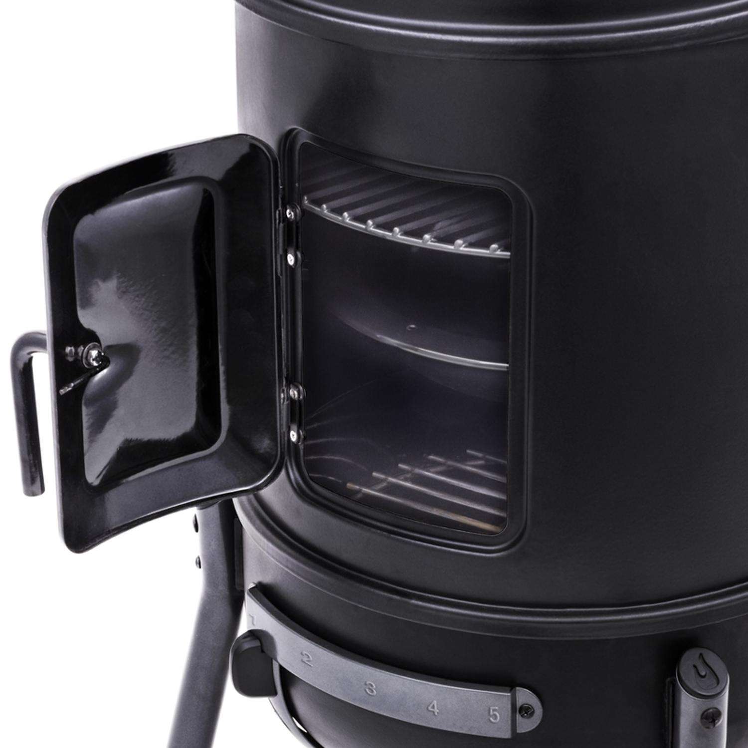 Charbroil Bullet Charcoal Bullet Smoker Black Ace Hardware