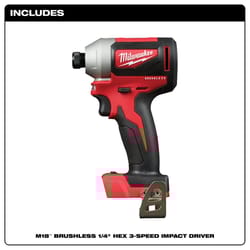 Milwaukee M18 1/4 in. Cordless Brushless Impact Driver Tool Only
