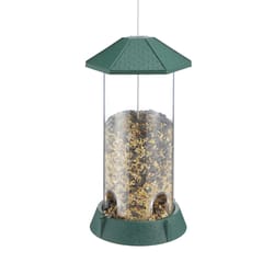 North States Village Wild Bird 2.25 lb Plastic Tube Bird Feeder 4 ports