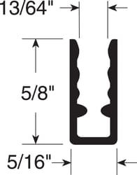 Prime-Line Mill Aluminum 5/16 in. W X 94 in. L Extruding Frame 1 pk