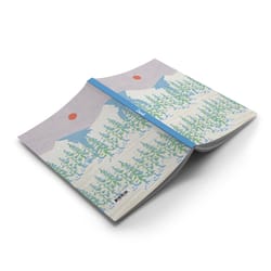 Denik 5 in. W X 8 in. L Sewn Bound Multicolored Snowy Mountains Notebook