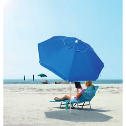 Rio 6.5 ft. Tiltable Pacific Blue Beach Umbrella