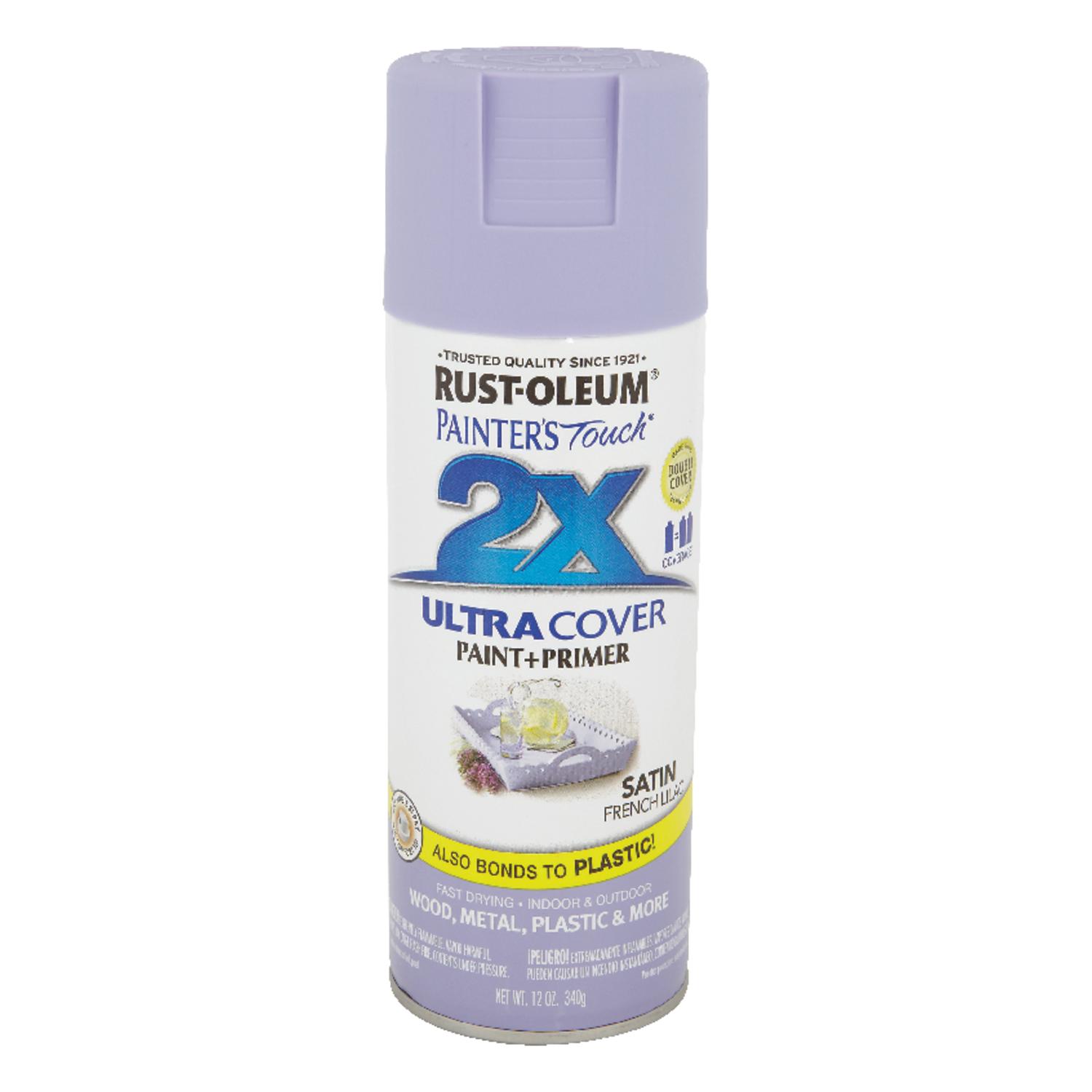 UPC 020066187361 product image for Rust-Oleum 12oz French Lilac Satin Painter's Touch 2X Ultra Cover Paint/Primer S | upcitemdb.com