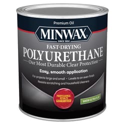 Minwax Warm Ultra Flat Clear Oil-Based Fast-Drying Polyurethane 1 qt