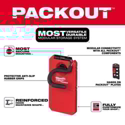 Milwaukee Packout Shop Storage Small Black/Red Plastic 8 in. L S-Hook 1 pk