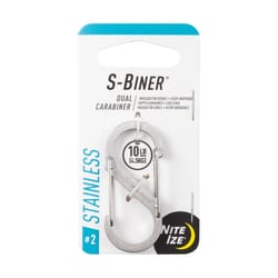 Nite Ize S-Biner 1.8 in. D Stainless Steel Silver Carabiner Key Holder