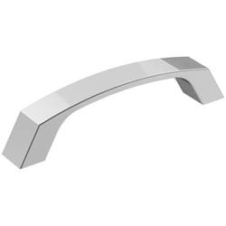 Amerock Premise Contemporary Rectangle Cabinet Pull 3-3/4 in. Polished Chrome 1 pk