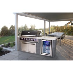 Mont Alpi MA805-AWBSS 6 Burner Natural Gas/Propane Grill Gray