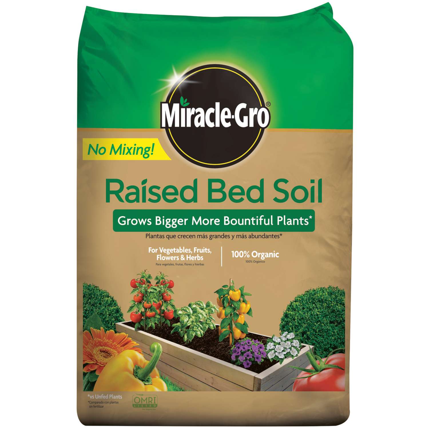 MiracleGro Organic 0.090.080.09 Raised Bed Soil 1.5