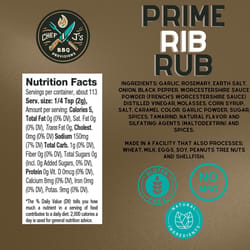 Chef J's BBQ Provisions Prime Rib Rub-A-Dub BBQ Rub 7 oz