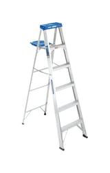 Werner  6 ft. H x 21.5 in. W Aluminum  Step Ladder  Type I  250 lb. capacity 