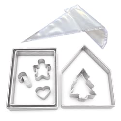 R&M International Silver Steel Cookie Cutter Set