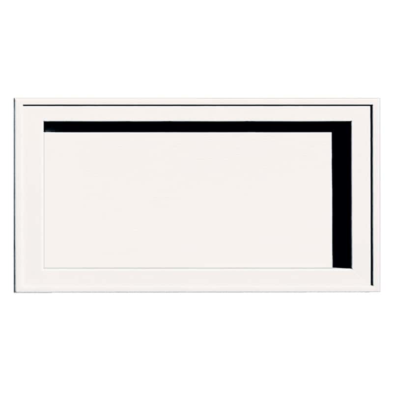 Builders Edge 14 in. H X 1 in. L Prefinished White Vinyl Mounting Block