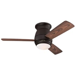 Westinghouse Halley 44 in. Oil Rubbed Bronze Brown LED Indoor and Outdoor Ceiling Fan