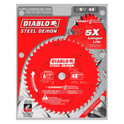 Diablo Steel Demon 6-1/2 in. D X 5/8 in. Stainless Steel Metal Saw Blade 48 teeth 1 pk