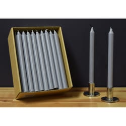 Kiri Tapers Gray Unscented Scent Taper Candle