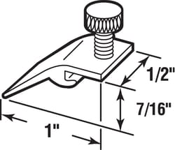 Prime-Line White Aluminum/Plastic Panel Clip For 1/2 inch 4 pk