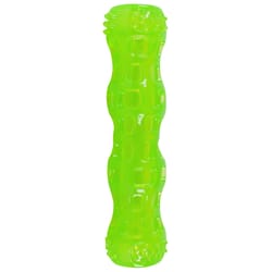 Hyper Pet Dura-Squeaks Green TPR Stick Dog Toy Medium