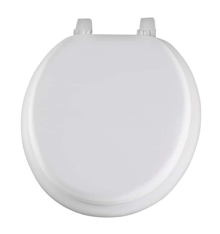 Mayfair Round White Vinyl Cushioned Toilet Seat Ace Hardware
