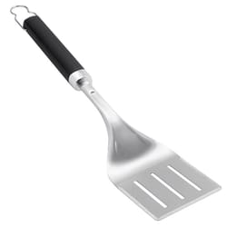 Weber Precision Stainless Steel Black/Silver Grill Spatula 1 pc