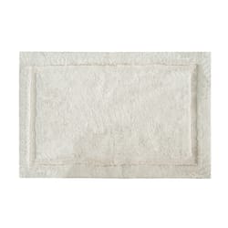 Grund America Asheville 24 in. L X 17 in. W Ivory Cotton Bath Rug