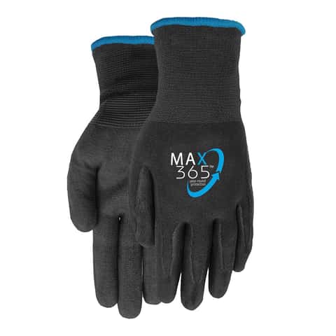 Midwest Quality Gloves Max 365 Grip Gloves Black/Blue S/M 1 pk