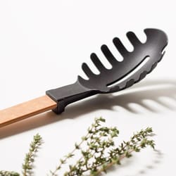 Epicurean Gourmet Black/Natural Nylon/Paper Composite Pasta Server