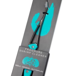 Toadfish Silver/Teal Plastic/Stainless Steel Shrimp Cleaner