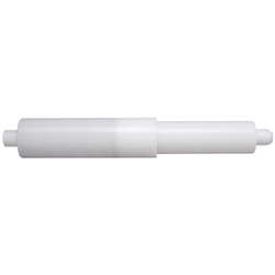 White Toilet Paper Holder Spring Loaded Roller Replacement - Two Pack