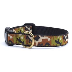 Up Country Green Camo Nylon Dog Collar Medium