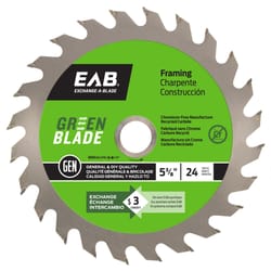 Exchange-A-Blade 5-3/8 in. D X 5/8 in. Carbide Framing Saw Blade 24 teeth 1 pk