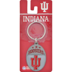 HILLMAN NCAA Tempered Steel Gray Split Ring Keychain