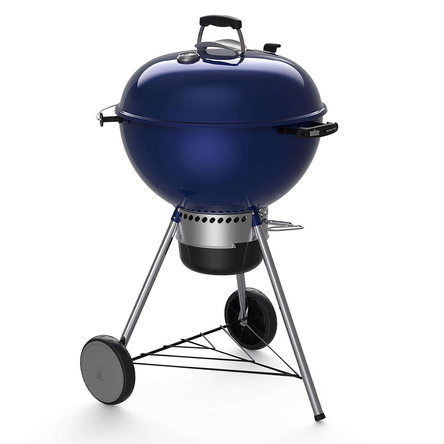 husdyr Rykke fangst Weber 22 in. Master-Touch Charcoal Grill Deep Ocean Blue - Ace Hardware