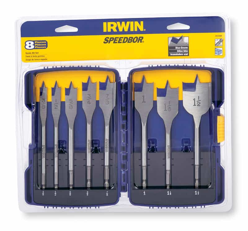 Irwin Speedbor Carbon Steel Spade Bit Set 8 pc. Ace Hardware