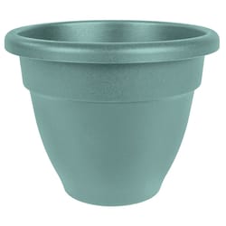 HC Companies Caribbean 8.25 in. H X 10.5 in. D Plastic Planter Teal