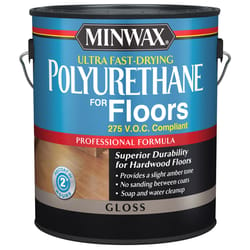 Minwax Ultra Gloss Clear Water-Based Fast-Drying Polyurethane 1 gal