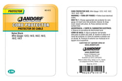 Jandorf 0.75 in. L Cord Protector 2 pk