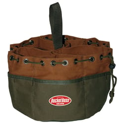 Bucket Boss Parachute 6.5 in. W X 10 in. H Canvas Bucket Organizer 19 pocket Brown 1 pc