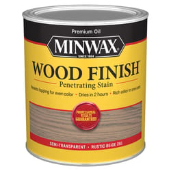 Minwax Wood Finish Semi-Transparent Rustic Beige Oil-Based Penetrating Wood Stain 1 qt