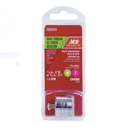 Ace Dual Thread 15/16 in.- 27M x 55/64 in.-27F Chrome Faucet Aerator