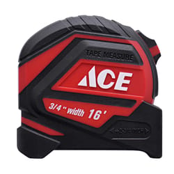 Ace 16 ft. L X 3/4 in. W Tape Measure 1 pk