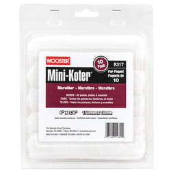 Wooster Mini-Koter Microfiber 6 in. W X 3/8 in. Mini Paint Roller Cover 10 pk