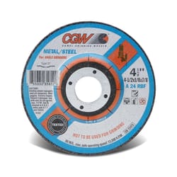 CGW 4-1/2 in. D X 7/8 in. Aluminum Oxide Cutting/Grinding Wheel 1 pc