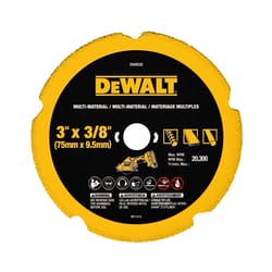 DeWalt 3 in. D X 3/8 in. Diamond Multi-Material Cut-Off Blade 1 pk