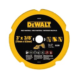 DeWalt 3 in. D X 3/8 in. Diamond Multi-Material Cut-Off Blade 1 pk