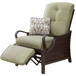 Hanover Ventura Brown Steel Frame Reclining Armchair Vintage Meadow