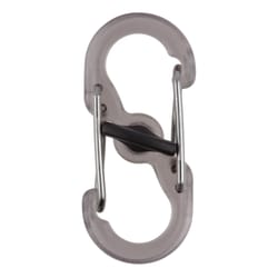 Nite Ize MicroLock 1.8 in. D Stainless Steel Silver Carabiner Key Holder