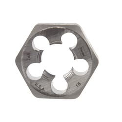 Irwin Hanson High Carbon Steel SAE Hexagon Die 1/4 in. 1 pc