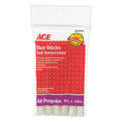 Ace 0.44 in. D X 4 in. L Glue Sticks White 6 pk
